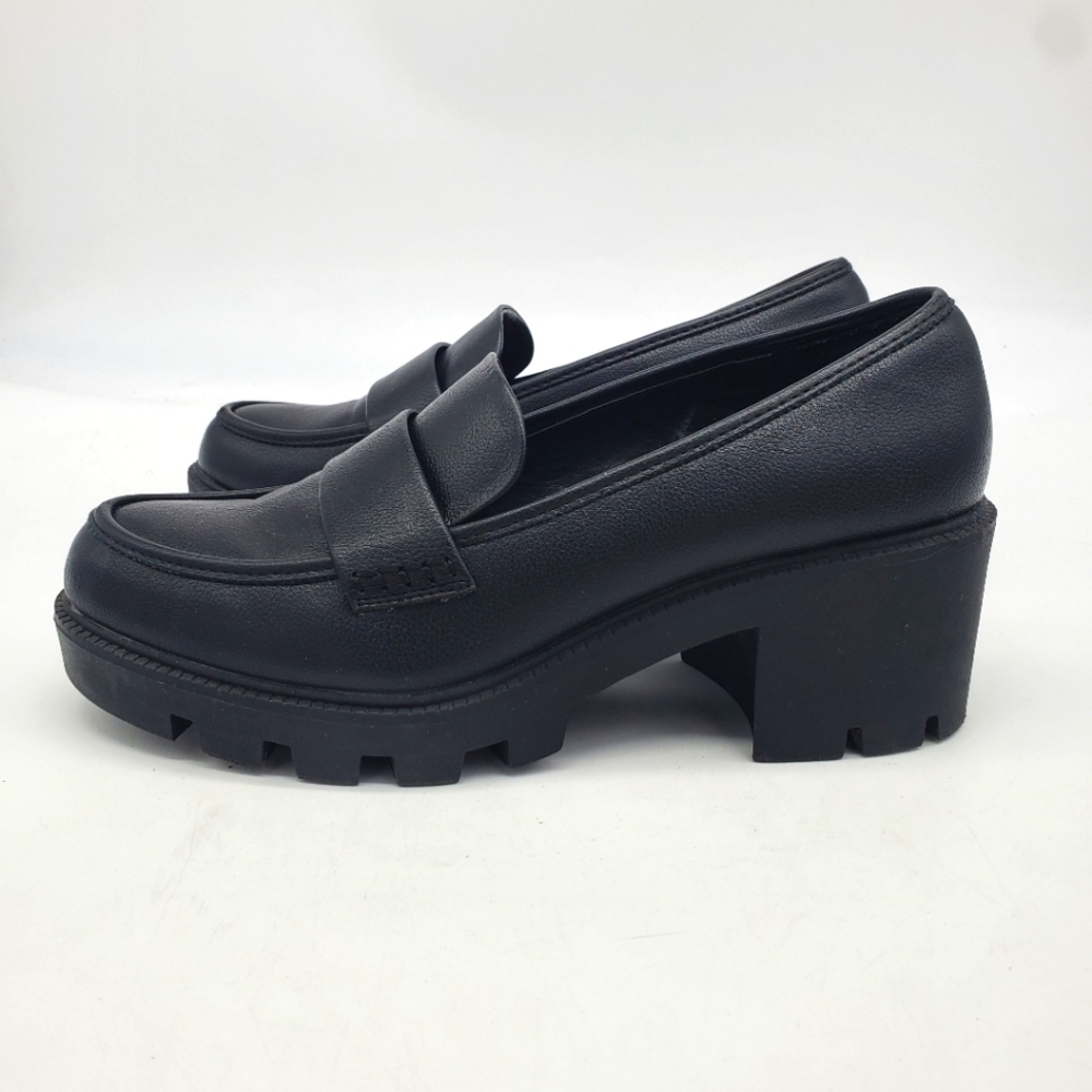 DV by Dolce Vita Shoes Women 10 NEEKA Loafers Y2K Style Chunky Heel Lug Sole